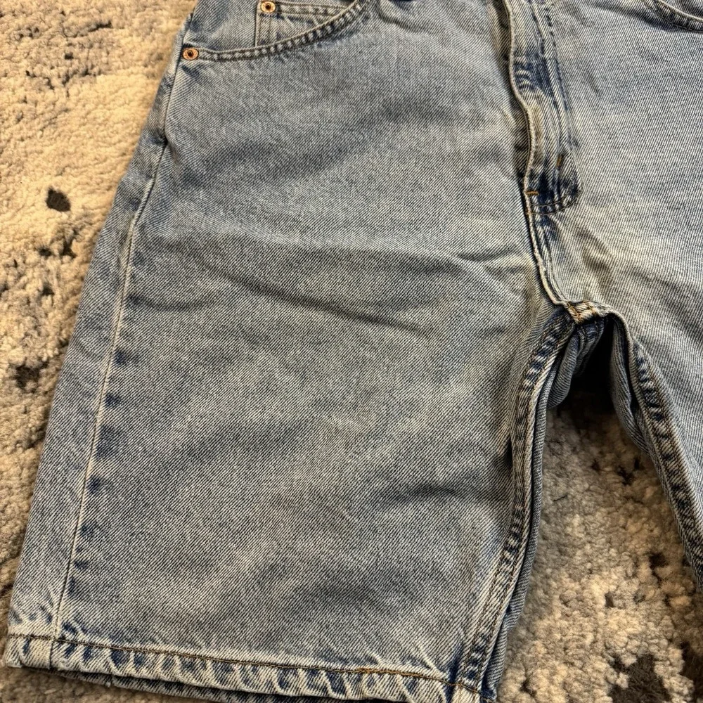 Vintage Levi's 505 Regular Fit Denim Shorts Men's Size 33 Light Wash Made in USA